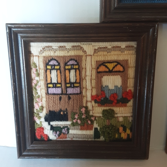 Wall Decor Vintage Needlepoint Group Of 3 Poshmark